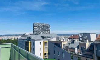 PROVISIONSFREI - SMART CITY LIVING –  Blick über Wien, 4 Terrassen, Top S Bahn und U Bahn Anbindung!
