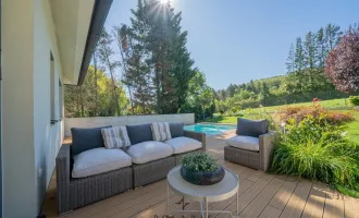 Wunderschönes Einfamilienhaus mit Waldblick in Hagenbrunn | Salzwasserpool | traumhafter Garten