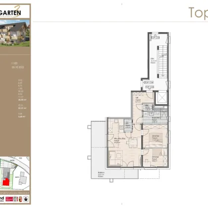 3-Zimmer-Wohnung mit Wohnbauförderung  / Top C5 - Bild 2