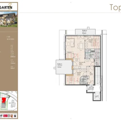 3-Zimmer-Dachgeschosswohnung  / Top C5 - Bild 2