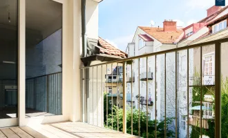 Stilvolle und klimatisierte Penthouse-Wohnung mit Balkon in den Innenhof - Erstbezug