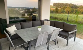 Wunderschöne Gartenwohnung mit Südterrasse und Weitblick - Haus 3 Top 3 - vollmöbliert, bereit zum Einzug