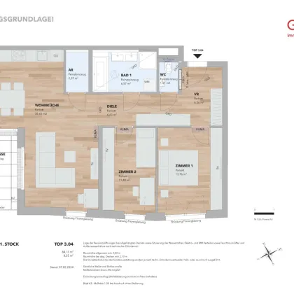 3-Zimmer Terrassenwohnung am sonnigen Südhang - Top 3.04 - Bild 2