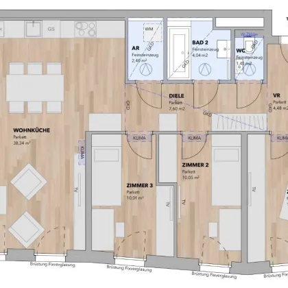 Großzügige 4-Zimmer-Wohnung in Purkersdorf - Top 1.05 - Bild 3