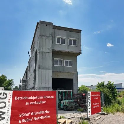 Betriebsobjekt im Rohbau mit Hallen und Büros | ca. 870m² Nutzfläche zzgl. Freiflächen | Gewerbegebiet Himberg - Bild 2