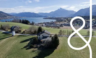 TRAUM VOM HAUS; BEEINDRUCKENDES BAUGRUNDSTÜCK MIT SEE- & BERGBLICK