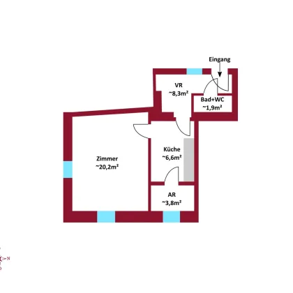 U1 in 5 Minuten erreichbar - Kurzzeitvermietung möglich - Lift im Haus - Zusammenlegung von Wohnungen möglich - Dachgeschoß Ausblick - Bild 3