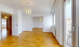 Familienfreundliches Wohnen: Geräumige 3-Zimmer-Wohnung mit zwei Terrassen | 360° Tour