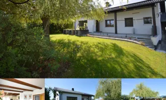 Traumhafter Bungalow in Steyr: 160m² Wohnfläche, generalsaniert, mit Garten, Terrassen, Garagen und Kachelofen