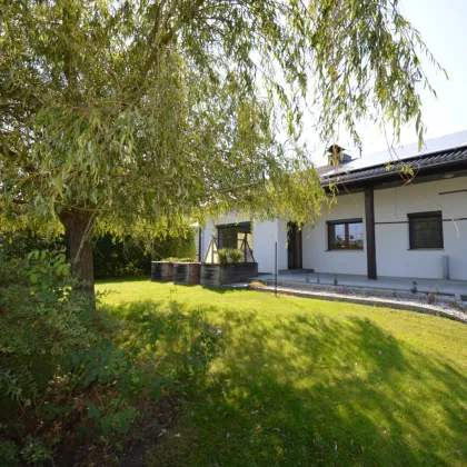 Traumhafter Bungalow in Steyr: 160m² Wohnfläche, generalsaniert, mit Garten, Terrassen, Garagen und Kachelofen - Bild 2