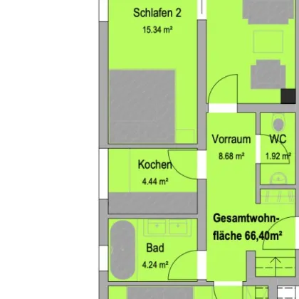 Moderne 3-Zimmer Wohnung mit Freizeitwohnsitzwidmung in St. Gallenkirch- Montafon - Bild 3