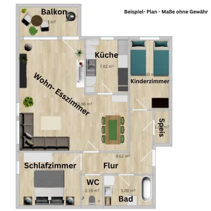 Praktische und großzügige 3 Zimmer Wohnung mit Balkon in toller Lage in Lustenau - Bild 2