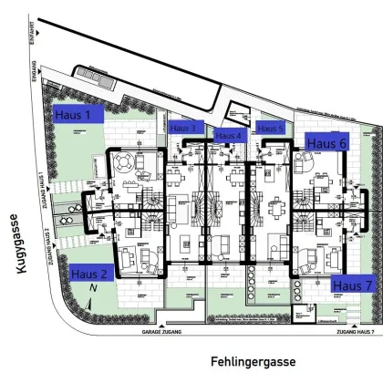 Toplage 1130 Wien - Eckreihenhaus mit eigenem Zugang über Tiefgarage und großzügiger Gartenfläche - Bild 2