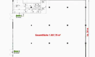 1.057 m² Geschäftsfläche im EG