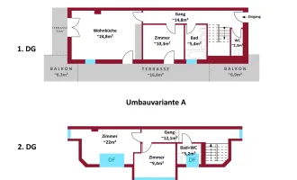 10 Minuten zur U2 - direkt am oberen Mühlwasser - nur noch 2 DG Maisonette verfügbar - grüne Ruhelage - Klimaanlage - Tiefgaragenstellplatz