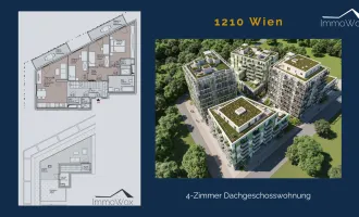 Exklusive 4-Zimmer Dachgeschosswohnung mit Dachterrasse und 2 Balkonen - Erstbezug!