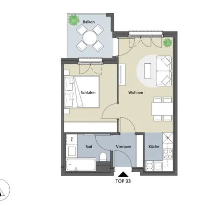 2 Zimmer Neubau-Wohnung | großzügige Lagerflächen verfügbar | Tiefgaragenstellplätze verfügbar - Bild 2