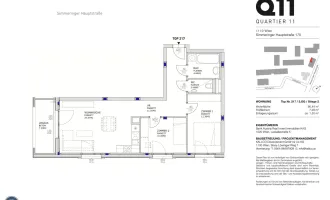 3-Zi. mit Loggia im 3.OG - TOP 217