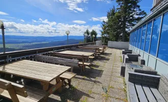 Gastrofläche mit riesiger Terrasse und spektakulärem Fernblick - Toplage im Naturpark Hohe Wand