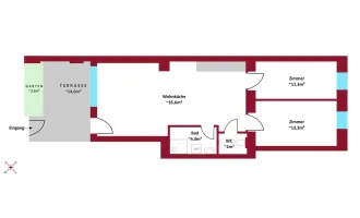 In Fertigstellung! Erstbezug: Altbau, Neubau, hofseitige Terrassen, Balkone, Loggien, Gärten, Schlüsselfertig.