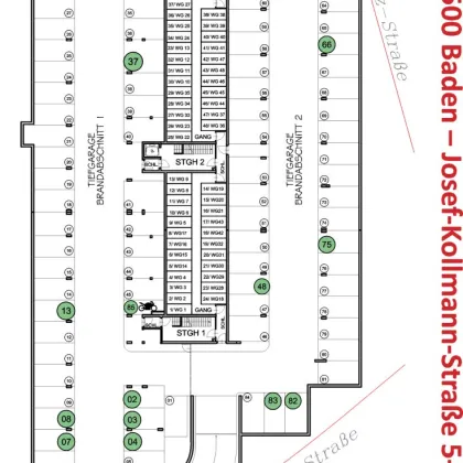 KFZ-Stellplätze in der Tiefgarage zum Mieten in 2500 Baden - Bild 2