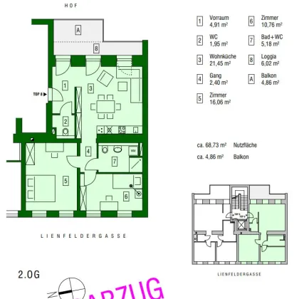 +++ERSTBEZUG+++ 3-ZIMMERWOHNUNG MIT BALKON+++LUFTWÄRMEPUMPE - Bild 3