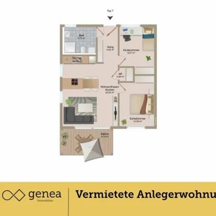 Sichere Anlage: Bereits vermietete Wohnung in einem Neubau in Lieboch - Bild 3