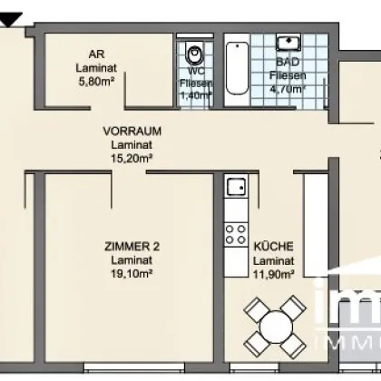 Wohlfühloase in Toplage - 98m² - 3 Zimmer mit Loggia - Erstbezug nach Renovierung - in 1030 Wien für nur 528.000,00 €! - Bild 2