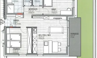 NEUBAU BERGERALM  -  BLICK / 3 ZIMMERWOHNUNG