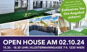 Ihre Suche hat ein Ende... Clever und nachhaltig investieren! Perfekt aufgeteilte 4-Zimmer Wohnung mit Riesenterrasse! Erdwärme + Ruhelage + Tiefgarage + Ideale Ost-West Ausrichtung!