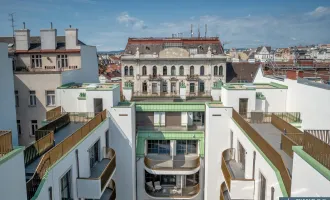 LUXUS beim NASCHMARKT! Zwei-Zimmer-Erstbezug mit Balkon im 2. Dachgeschoß