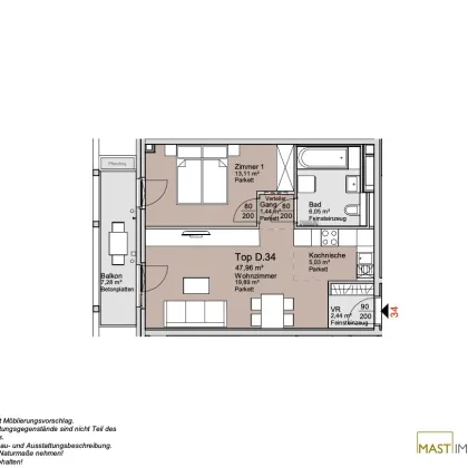 *Ende 2026* Provisionsfreie 2-Zimmer Wohnung mit Balkon! - Bild 3