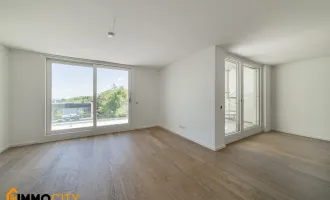 Ihre neue Dach-Traumwohnung, 3,5 Zimmer, Erstklassige Ausstattung, Neubau, luxuriös + 75 m² Dachterrasse und 1x Garage inkl.