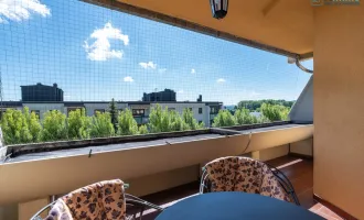 Genießen Sie die Morgensonne auf Ihrem schönen Balkon:HELLE, RUHIGE 3 ZIMMER WOHNUNG MIT LOGGIA, LIFT UND GARAGE