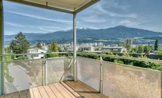 226 Immobilien: DIESER AUSBLICK! 3-Zi-Dachgeschosswohnung mit Südbalkon / optional TG-AP in Innsbruck-Arzl