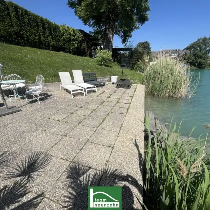 WOHNEN AM WASSER! Bungalow mit Blick ins Grüne & direktem Badezugang! Erholung pur! Möbliert! - Bild 2