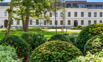 Außergewöhnliche 5 Zimmer Familienwohnung mit hohen Räumen und Gartenterrasse