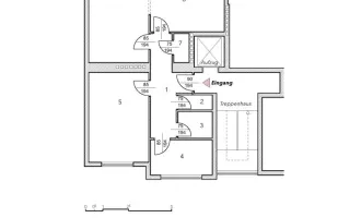 Schöne Wohnung im 6. Stock (oberstes Stockwerk)