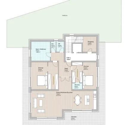 Endorfin: 4-Zimmer-Wohnung mit schönem Weitblick in Koppl am Heuberg/Bittsolweg! - Bild 3