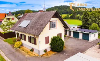 Familienoase in Feldbach: Großzügiges Haus mit zwei Wohneinheiten, Garten, Garage und 1.510 m² Grund inkl. Mieteinnahmen!