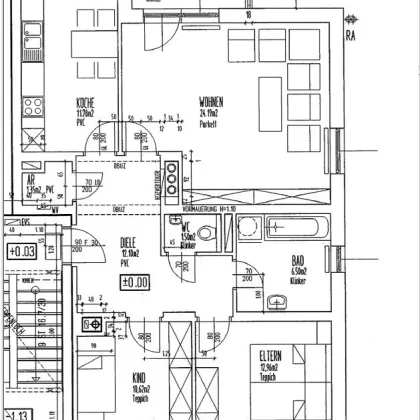 Objekt 314: 3-Zimmerwohnung in 4753 Taiskirchen, Teichstraße 16, Top 2 - Bild 2