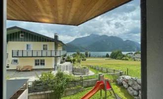 Exklusives Wohnvergnügen: Neuwertige Gartenwohnung mit malerischem Blick auf den Wolfgangsee!