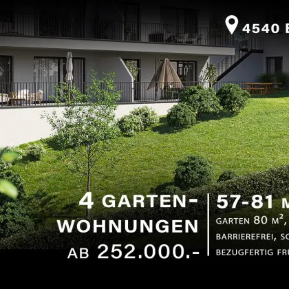 4 Gartenwohnungen in Bad Hall JETZT zum Verkauf: barrierefrei, schlüsselfertig, zum TOP-Preis! Baufertigstellung 1. Quartal 2025 - Bild 2