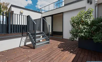 WEITBLICK! Dachgeschoß-Maisonette mit 3 Terrassen! Garagenkauf im Haus möglich!