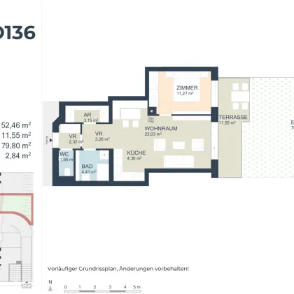 TOP 2 - Erstbezug! Moderne Eigentumswohnung | Provisionsfrei | Kellerabteil | Echtholzparkett | WP | PV-Anlage | Barrierefrei | Eigengarten/Terrasse | Garagenplatz | Kellerabteil - Bild 2