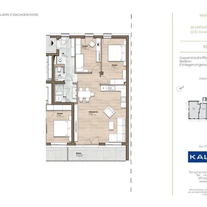 TOP 11 - Provisionsfreie Eigentumswohnung in Erstbezug | Fußbodenheizung | WP | PV-Anlage | Echtholzparkett | Barrierefrei | Balkon/Terrasse | Garagenplatz | Kellerabteil | Klimavorbereitung - Bild 2