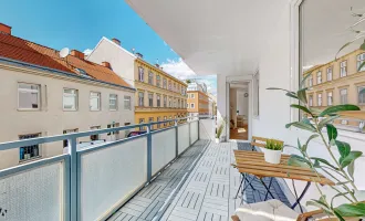 LOGGIA-TRAUM IN HERNALS | HELLE, NEU SANIERTE 3-ZIMMERWOHNUNG MIT 10 m² FREIFLÄCHE