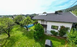 Ideal für Familien I Einfamilienhaus I thermisch saniert I Pool I ca. 987 m² Grundfläche I ca. 160 m² Wohnfläche I Karnburg I Luftwärmepumpe I Solaranlage