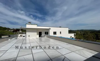 Ein wahres LUXUS-PENTHOUSE mit 360 Grad Fernblick in die Weinberge - mit gigantisch großer Außenfläche - westlich von Graz