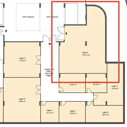 137m2 Lager / Werkstatt in modernem Wohnhaus | Baujahr 2024 | Einfahrtshöhe 3,1m - Bild 2